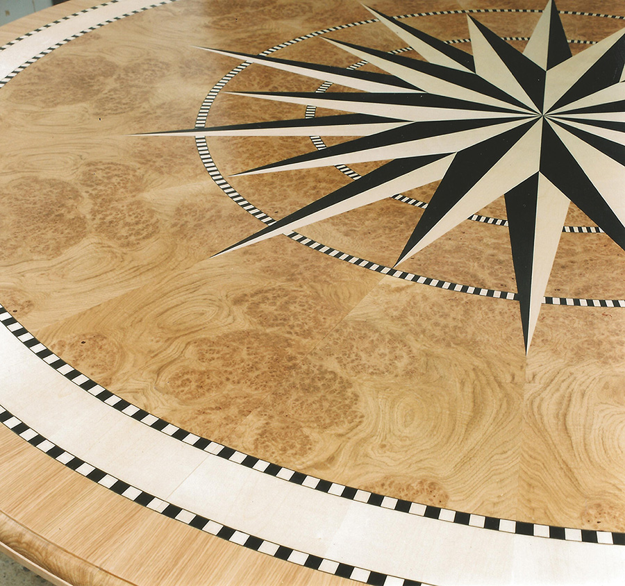 Bespoke Process - Compas detail table top